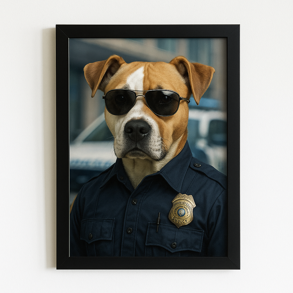 Politieagent - Gepersonaliseerd met jouw foto