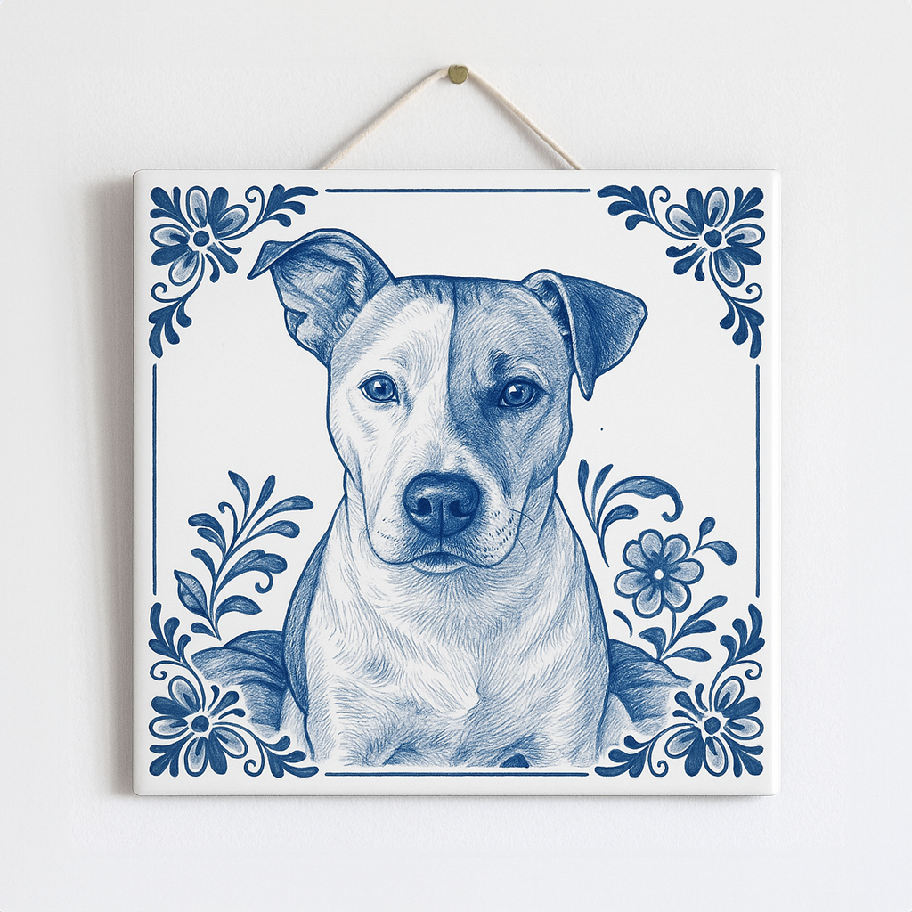 Delfts Blauw tegeltje - Gepersonaliseerd met jouw foto